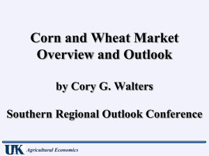 Corn and Wheat Market Overview and Outlook by Cory G. Walters