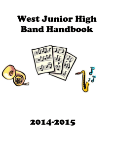 MWJH Band Handbook