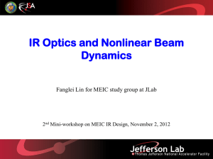 MEIC Optics and Nonlinear Beam Dynamics