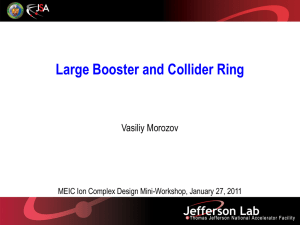 Large Booster and Collider Ring