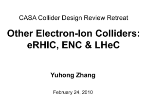 eRHIC, ENC and LeHC