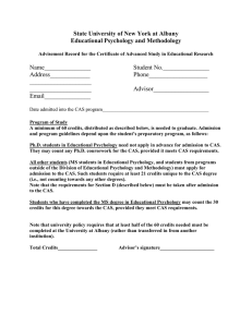 Advisement Form