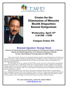 Center for the Elimination of Minority Health Disparities Annual Symposium