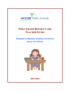 First Grade Teacher Scoring Guide 2015-2016