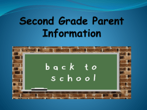 2nd Grade Parent Meeting Information