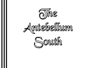 Civil War: Antebellum South