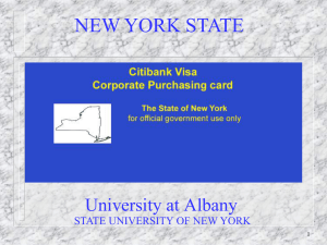 NYS Procurement Card Presentation