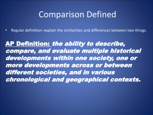 Comparison Essay PPt