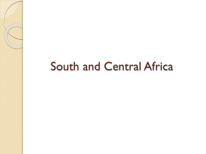Central and South Africa notes
