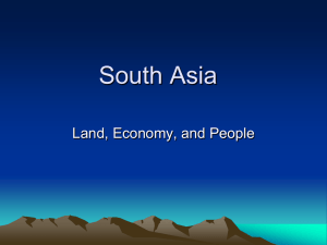 South Asia notes