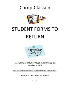 Student Forms 2016