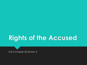 Rights of the Accused Notes