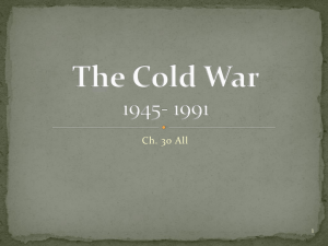 Cold War PowerPoint Notes- All 4 Sections
