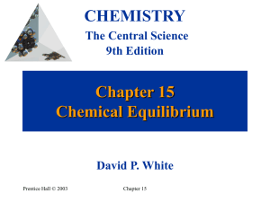 CHEMICAL EQUILIBRIUM