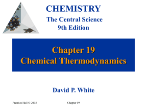 CHEMICAL THERMODYNAMICS