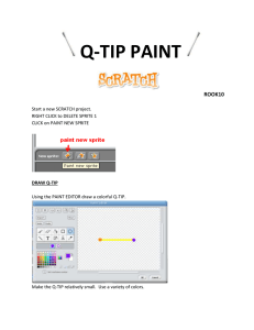 Q-tip paint