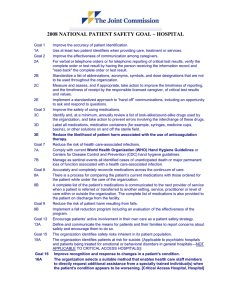 2008 National Patient Safety Goals