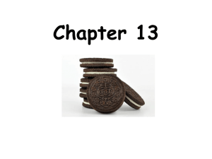 Chapter 13 and 14