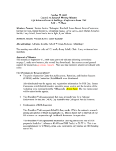 October 15, 2008 Council on Research Meeting Minutes