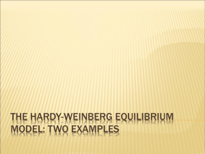 Hardy-Weinberg Equilibrium Model