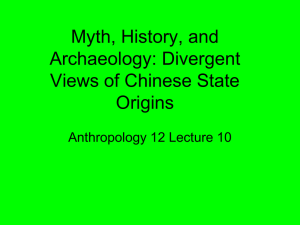 Lecture 9 Neolithic China