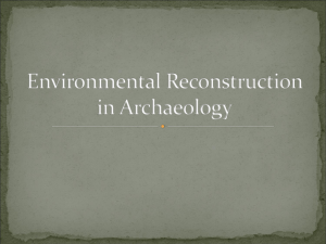 Environmental Reconstruction in Archaeology