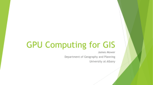 Mower, J.E. 2015. “GPU Computing for GIS.” NYGeoCon 2015, Albany, NY, October 2015.
