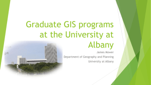 Mower, J.E. 2015. “Graduate GIS Programs at the University at Albany.” NYGeoCon 2015, Albany, NY, October 2015.