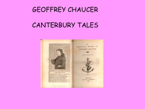 Canterbury Tales Prologue