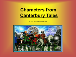 Canterbury Tales Characters