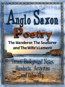 Anglo-Saxon Lyric Poetry Study Guide (contains all worksheets and vocabulary)