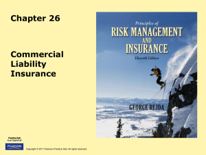 Chapter 26 Commercial Liability Insurance
