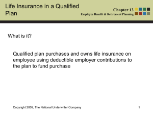 Life Insurance in a Qualified Plan