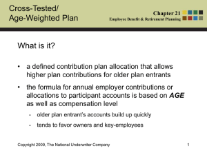 Cross-Tested/ Age-Weighted Plan What is it?