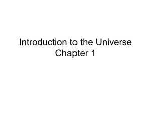 Introduction to the Universe Chapter 1