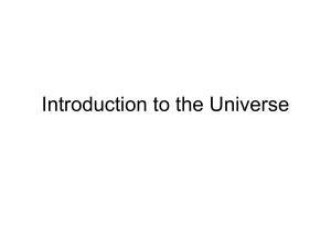 Introduction to the Universe