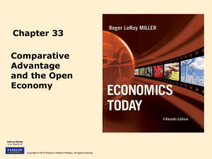 Comparative Advantage and the Open Economy 33