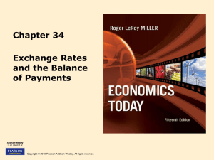 Exchange Rates and the Balance of Payments 34