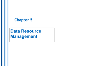 Data Resource Management Chapter 5