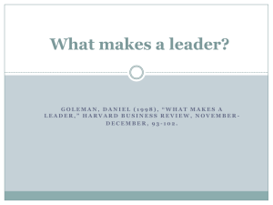 Goleman-What Makes a Leader
