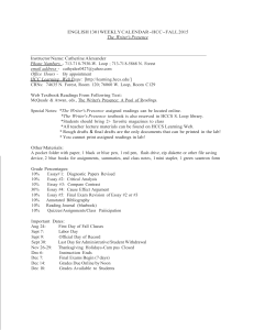 English 1301 Syllabus Fall 2015-Pg 1.doc