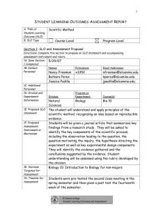 Biology 10 Report Form