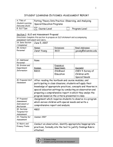 Child Development 4 Report Form