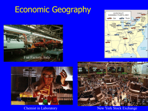 Lecture - Economic Geography
