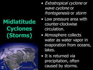 Midlatitude Cyclones