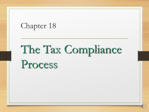 The Tax Compliance Process Chapter 18
