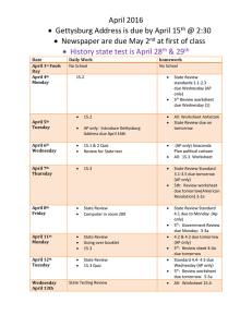 April Agenda Updated