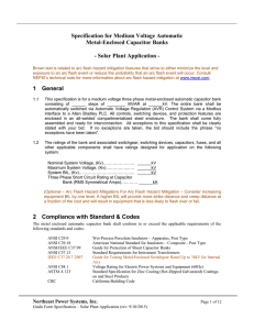 Capacitor Banks - Solar Application Spec.
