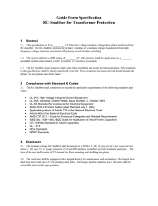 RC Snubber - Guide Form Spec.