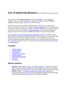 List of industrial disasters From Wikipedia.doc